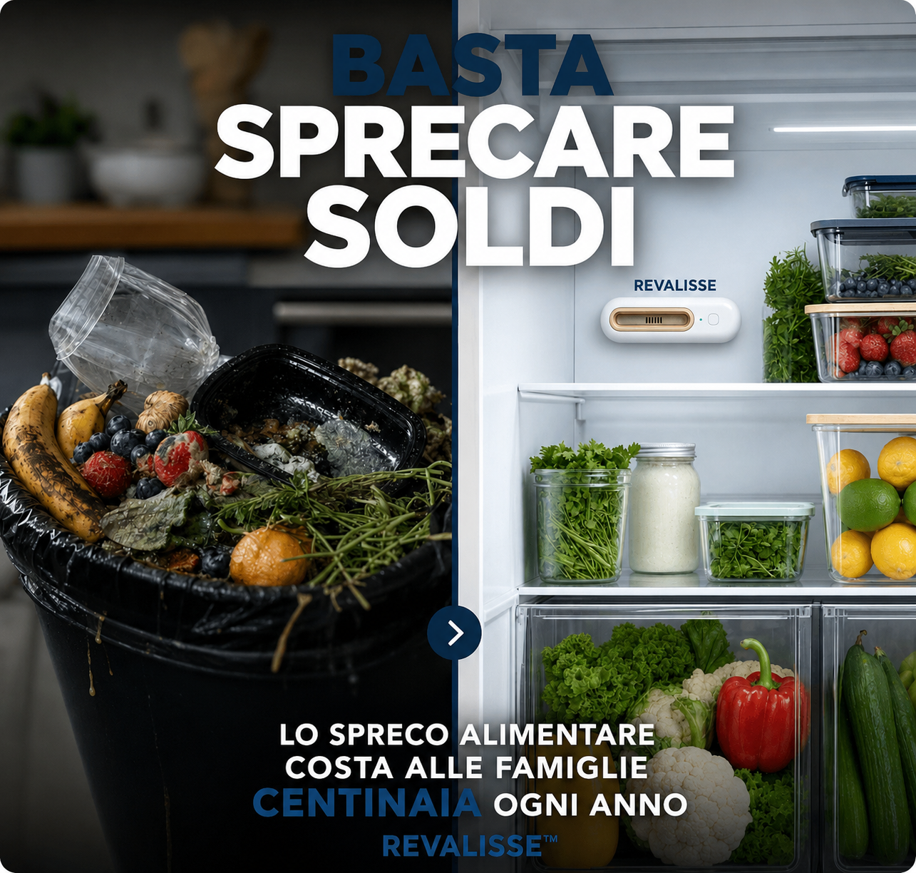 Revalisse™ - Purificatore d'aria che salva la tua spesa.
