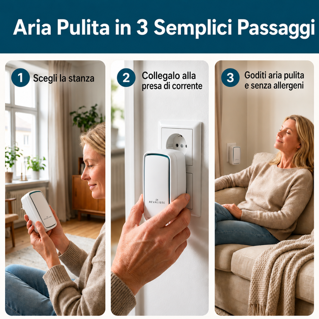 Revalisse™ - Purificatore ionico per notti senza acari