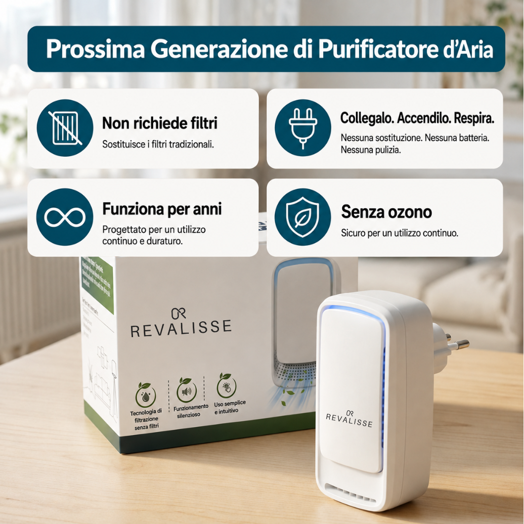 Revalisse™ - Purificatore ionico per notti senza acari