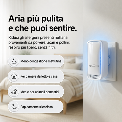 Revalisse™ - Purificatore ionico per notti senza acari