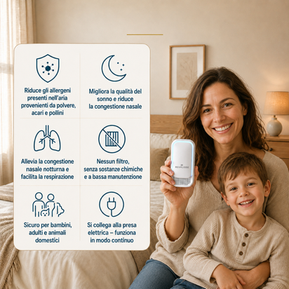 Revalisse™ - Purificatore ionico contro muffa e acari